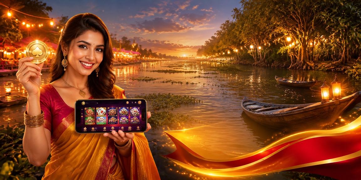 সুন্দরবন এলাকার নাইট মার্কেটে মোবাইল ক্যাসিনো ও স্পোর্টস ইভেন্ট দেখার দৃশ্য
